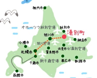 北海道の地図